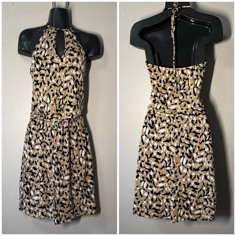 GAP Black and Tan Backless Dress. xs